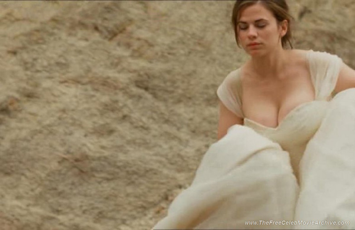 Actress Hayley Atwell paparazzi topless shots and nude movie scenes Mr.Skin FREE ...